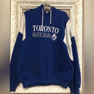 Vintage 90s Softwear Athletics Toronto Maple Leafs Colorblock Hoodie